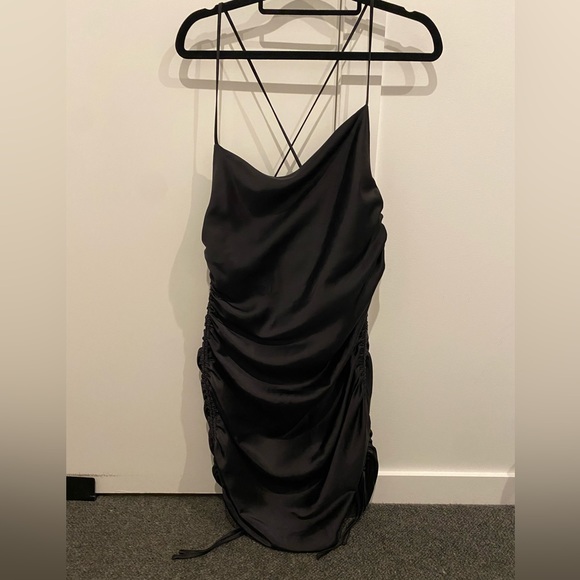 Zara | Dresses | Zara Black Satin Dress Size M | Poshmark Zara | Dresses | Zara Black Satin Dress Size M | Poshmark